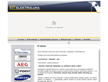 Tablet Screenshot of elektroluks.co.rs